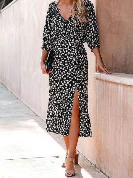 LA Angels Sukienka w kolorze czarno-białym rozmiar: L. Czarne sukienki LA Angels, na imprezę, l, bez wzorów, z wiskozy, bez kołnierzyka, bez ramiączek, maxi. Za 143,90 zł.