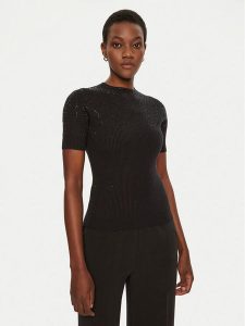 Marciano Guess Sweter 5RGR14 5821Z Czarny Regular Fit. Czarne swetry klasyczne Marciano Guess, xs, z wiskozy, bez kołnierzyka. Za 459,99 zł.