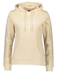 The North Face Bluza "New Peak" w kolorze beżowym rozmiar: S. Brązowe bluzy The North Face, s, bez wzorów, z bawełny, z kapturem. Za 192,79 zł.