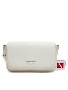 Emporio Armani Torebka EW000538 AF12103 M0034 Biały. Białe listonoszki Emporio Armani, bez wzorów, ze skóry, bez dodatków. Za 519,99 zł.