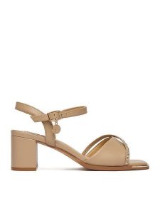 MEXX Sandały EO-WS1161-05 Beżowy. Brązowe sandały Mexx, bez wzorów, ze skóry, bez obcasa, na słupku, bez zapięcia. Za 319,99 zł.