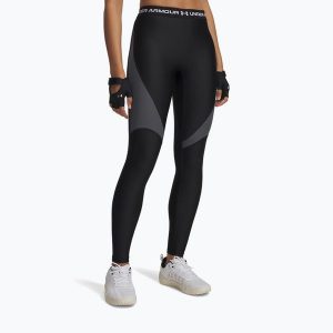 Legginsy Under Armour HeatGear Rib. Czarne legginsy Under Armour, bez wzorów. Za 189,99 zł.