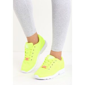 Żółte Buty Sportowe Kagill. Żółte buty sportowe marki Born2be, z materiału. Za 59,99 zł.