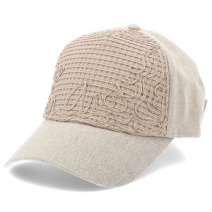 Beżowa Stylowa Damska Czapka Z Daszkiem Anekke. Brązowe czapki Anekke, bez wzorów, z materiału, eleganckie. Za 129,00 zł.