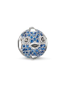Thomas Sabo Srebrny charms z cyrkoniami rozmiar: onesize. Szare zawieszki Thomas Sabo, z cyrkonią, srebrne. Za 175,67 zł.