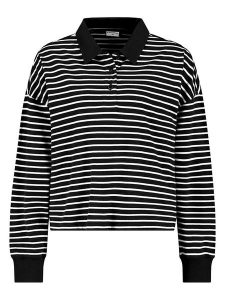 Eight2Nine Koszulka polo w kolorze czarno-białym rozmiar: S. Białe bluzki Eight2Nine, s, bez wzorów, z bawełny, bez kołnierzyka, bez ramiączek. Za 74,46 zł.