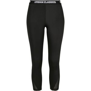 Damskie klasyczne legginsy miejskie do pedałów. Czarne legginsy Urban Classics, bez wzorów. Za 160,50 zł.