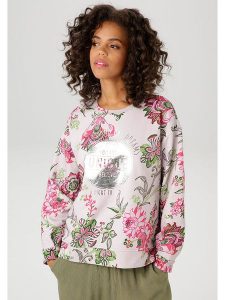 Aniston Bluza w kolorze jasnoróżowym rozmiar: 42. Różowe bluzy Aniston, bez wzorów, z bawełny, bez kaptura. Za 74,63 zł.
