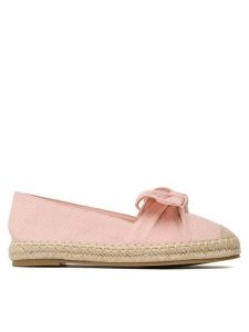 DeeZee Espadryle WS714-102 Różowy. Czerwone espadryle DeeZee, bez wzorów, z materiału, bez obcasa. Za 82,99 zł.