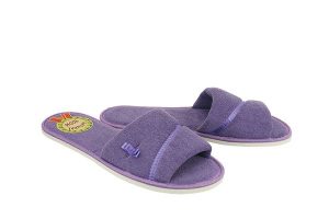 METEOR 041 IZABELA fioletowy, kapcie damskie. Fioletowe kapcie Meteor, bez wzorów, z tkaniny. Za 35,99 zł.