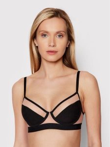 Undress Code Biustonosz z fiszbiną Something Classy 385 Czarny. Czarne biustonosze Undress Code, bez wzorów, z syntetyku. Za 149,99 zł.