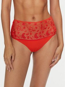 Chantelle Stringi Philter C22CG5 Pomarańczowy. Brązowe stringi Chantelle, bez wzorów, z syntetyku. Za 99,99 zł.
