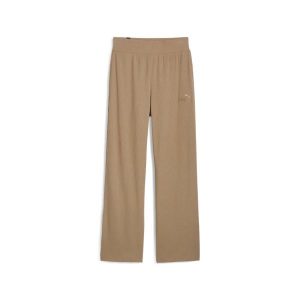 Legginsy do joggningu z wysokim stanem dla kobiet Puma Ess Elevated. Brązowe legginsy Puma, bez wzorów, z bawełny, z podwyższonym stanem. Za 177,95 zł.