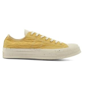 Buty do chodzenia damskie Converse Chuck 70 Hybrid Texture Low. Żółte buty sportowe Converse, bez wzorów, bez zapięcia, trekkingowe. Za 270,00 zł.