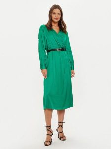 Liu Jo Sukienka koktajlowa WF4048 T3764 Zielony Regular Fit. Zielone kombinezony Liu Jo, bez wzorów, z wiskozy, wizytowe, bez kołnierzyka, bez ramiączek. Za 579,99 zł.