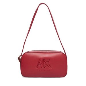Torebka Armani Exchange. Czerwone torebki klasyczne Armani Exchange, bez wzorów, bez dodatków. Za 489,99 zł.