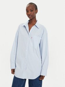 Levi's® Koszula Lola A9179-0010 Błękitny Oversize. Niebieskie koszule s, bez wzorów, z bawełny, bez kołnierzyka, bez ramiączek. Za 189,99 zł.