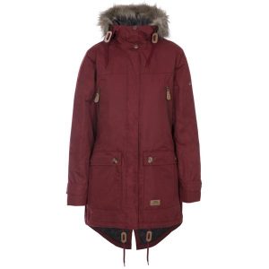Trespass Clea - Kobieta Jkt Tp50 Merlot. Brązowe kurtki Trespass, bez wzorów, z puchu, bez kaptura. Za 356,99 zł.