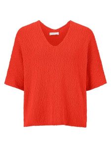Rich & Royal Sweter w kolorze czerwonym rozmiar: XS. Czerwone swetry oversize Rich & Royal, xs, bez wzorów, bez ramiączek. Za 179,64 zł.