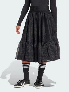 Adidas Spódnica w kolorze czarnym rozmiar: XS. Czarne spódnice ADIDAS, xs, bez wzorów, midi. Za 135,49 zł.