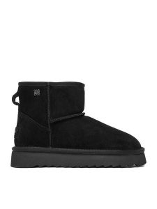 Nine West Śniegowce CEO-NASR-01 Czarny. Czarne buty zimowe Nine West, ze skóry, bez obcasa, bez zapięcia. Za 279,99 zł.