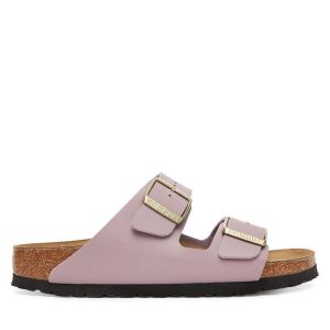 Klapki Birkenstock. Czerwone klapki Birkenstock, bez wzorów, bez obcasa. Za 319,99 zł.