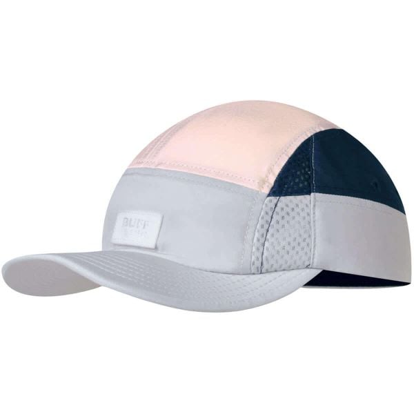 Czapka z daszkiem Damska Buff 5 Panel Go Cap. Szare czapki Buff, bez wzorów, z elastanu, sportowe. Za 124,90 zł.