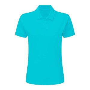 Damska Bawełniana Koszulka Polo. Niebieskie koszulki sportowe SG, bez wzorów, z bawełny, bez ramiączek. Za 72,99 zł.