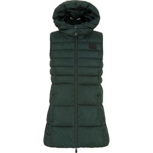 Damska kurtka bez rękawów Equipage Jill. Zielone kurtki EQUIPAGE, bez wzorów, z puchu, bez kaptura. Za 484,50 zł.