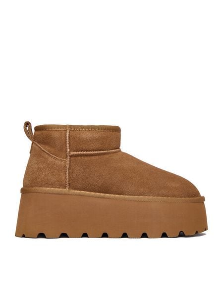 Badura Śniegowce EO-ANGEL-TS6279-01 Brązowy. Brązowe buty zimowe Badura, ze skóry, bez obcasa, bez zapięcia. Za 279,99 zł.