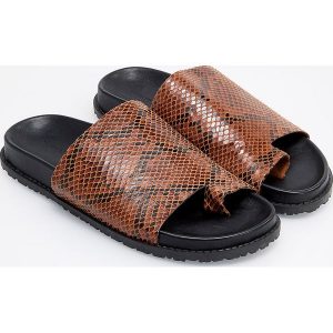 Klapki - Brązowy. Klapki marki Reserved. Za 119,99 zł.