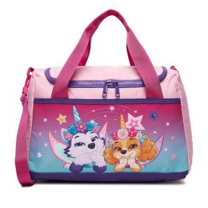 Torba weekendowa Paw Patrol. Czerwone torby podróżne i sportowe Paw Patrol, bez wzorów. Za 89,99 zł.