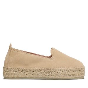 Espadryle Manebi. Brązowe espadryle Manebi, bez wzorów, bez obcasa. Za 419,99 zł.