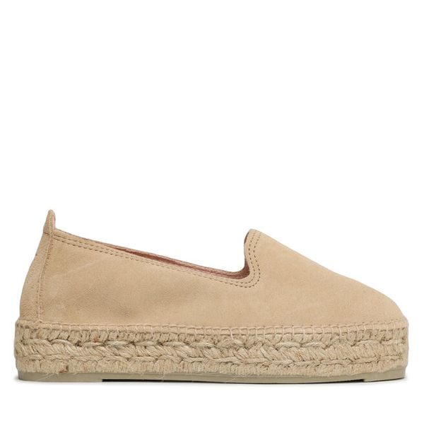 Espadryle Manebi. Brązowe espadryle Manebi, bez wzorów, bez obcasa. Za 599,99 zł.