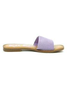 Kickers Klapki "Gipsi" w kolorze fioletowym rozmiar: 40. Różowe klapki Kickers, bez wzorów, z otwartym noskiem, bez obcasa. Za 110,04 zł.