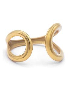 MOODE Pierścionek "Segolene" rozmiar: onesize. Żółte pierścionki MOODE, ze stali. Za 109,78 zł.