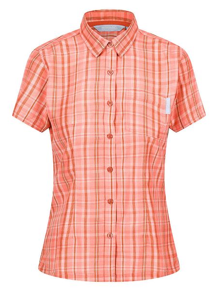 Regatta Koszula "Mindano VI" w kolorze pomarańczowym rozmiar: 36. Pomarańczowe koszule Regatta, bez wzorów, bez kołnierzyka, bez ramiączek. Za 56,66 zł.