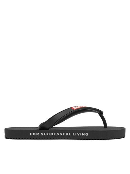 Diesel Japonki Sa-Rio W Y03602 PR205 T8013 Czarny. Czarne klapki Diesel, bez wzorów, z syntetyku, bez obcasa. Za 369,99 zł.