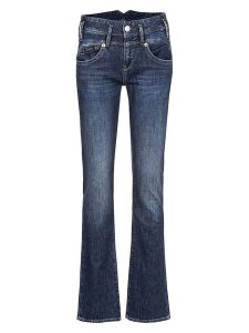 Herrlicher Dżinsy "Pearl" - Slim fit - w kolorze granatowym rozmiar: W28/L32. Niebieskie jeansy Herrlicher, bez wzorów. Za 227,85 zł.