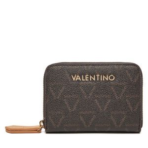 Portfel Valentino. Brązowe portfele Valentino, bez wzorów. Za 149,99 zł.