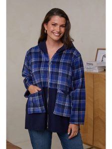 Curvy Lady Bluza w kolorze niebieskim rozmiar: 40/42. Niebieskie bluzy Curvy Lady, bez wzorów, bez kaptura. Za 127,35 zł.