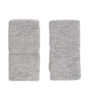 Rękawiczki Damskie Jenny Fairy. Szare rękawiczki Jenny Fairy, bez wzorów, z dzianiny. Za 49,99 zł.