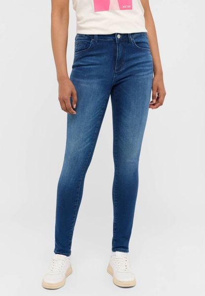 Damskie Spodnie Jeansowe Mustang Style Shelby Skinny Denim Blue 1015975 5000 742. Niebieskie rurki Mustang, z denimu. Za 219,99 zł.