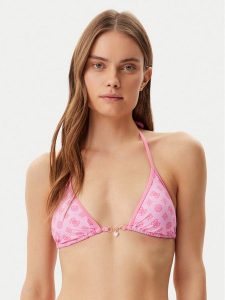 Guess Góra od bikini E5GJ27 KCRL2 Różowy. Czerwone bikini Guess, z aplikacjami, z syntetyku. Za 249,99 zł.