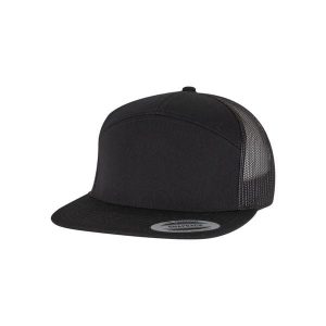 Czapka Trucker Flexfit Classic. Czarne czapki FLEXFIT, bez wzorów, z bawełny, eleganckie. Za 121,00 zł.