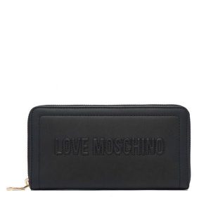 Portfel LOVE MOSCHINO. Czarne portfele LOVE MOSCHINO, bez wzorów. Za 459,99 zł.