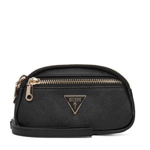 Kosmetyczka Guess. Czarne kosmetyczki Guess, z aplikacjami. Za 197,99 zł.