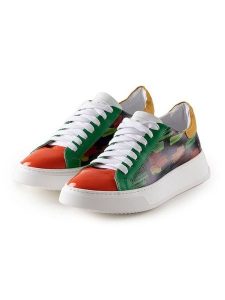 Anna Morellini Skórzane sneakersy "Luista" ze wzorem rozmiar: 40. Trampki Anna Morellini, bez wzorów, bez zapięcia. Za 272,31 zł.