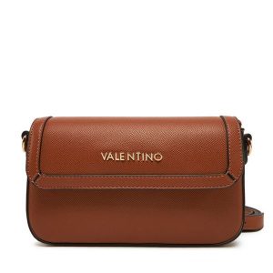 Torebka Valentino. Brązowe listonoszki Valentino, bez wzorów, bez dodatków. Za 289,99 zł.