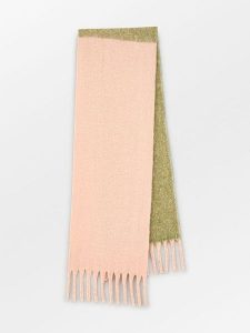 Becksöndergaard Szal w kolorze zielono-jasnoróżowym - 200 x 35 cm rozmiar: onesize. Zielone szaliki Becksöndergaard, bez wzorów, z materiału. Za 173,99 zł.